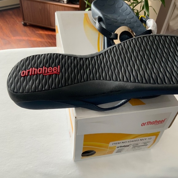 Orthaheel navy blue sandals - Picture 2 of 5